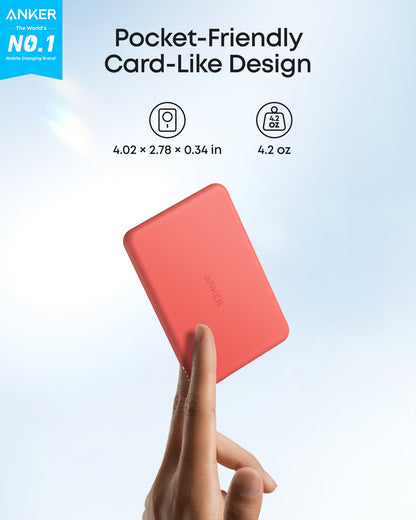 Anker Nano Power Bank (5K, MagGo, Slim)