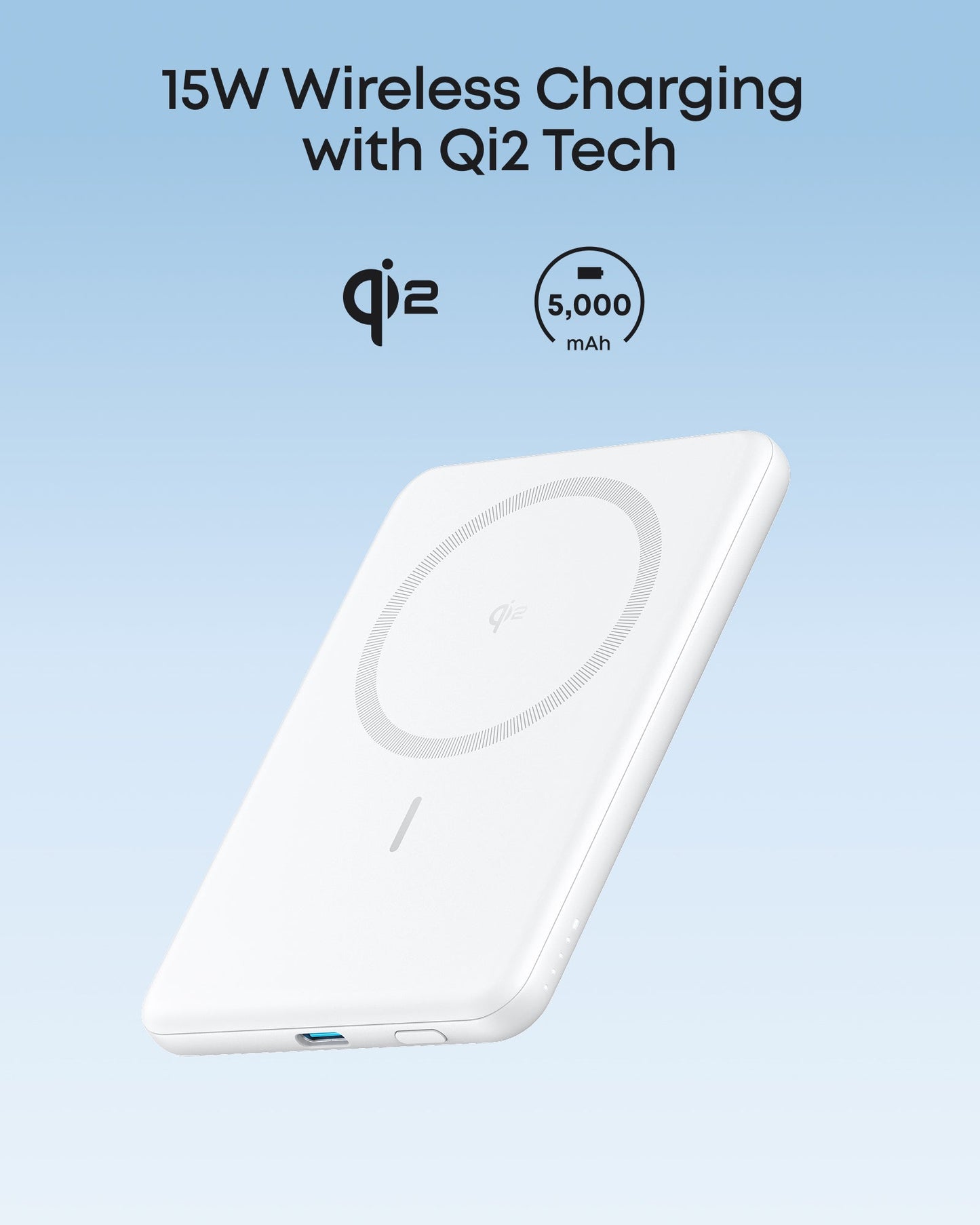 Anker Nano Power Bank (5K, MagGo, Slim)