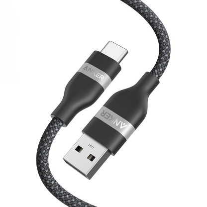 Anker USB-A to USB-C Cable (3 ft/6 ft, Upcycled-Braided)