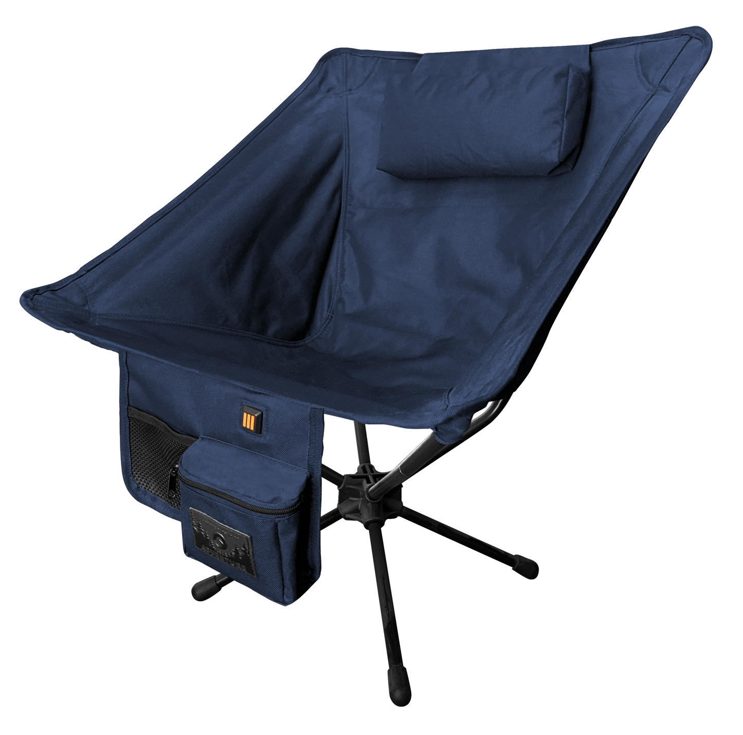 “Portable heated folding chair with power bank included”