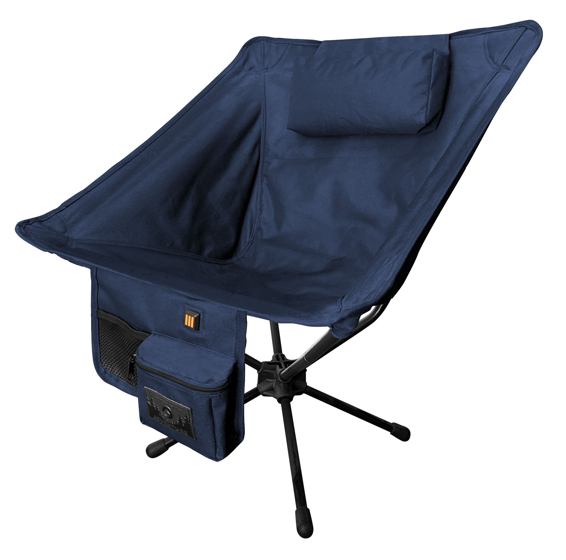 “Portable heated folding chair with power bank included”