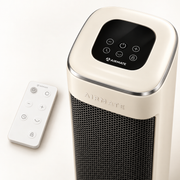 AIRMATE 25" Space Heater for Indoor Use Large Room, Ceramic Tower Electric Heater with Thermostat