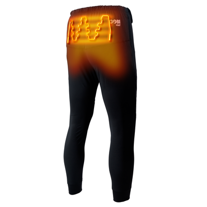 “Men’s heated thermal pants with four heating zones”