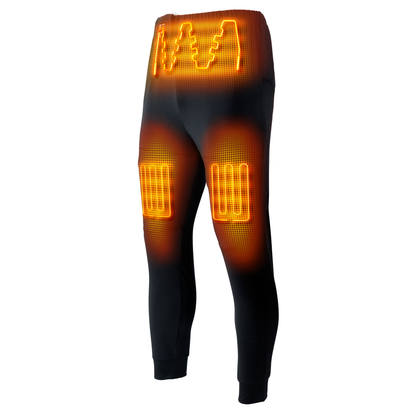 “FlexCore heated base layer pants for men with dual-zone heating”